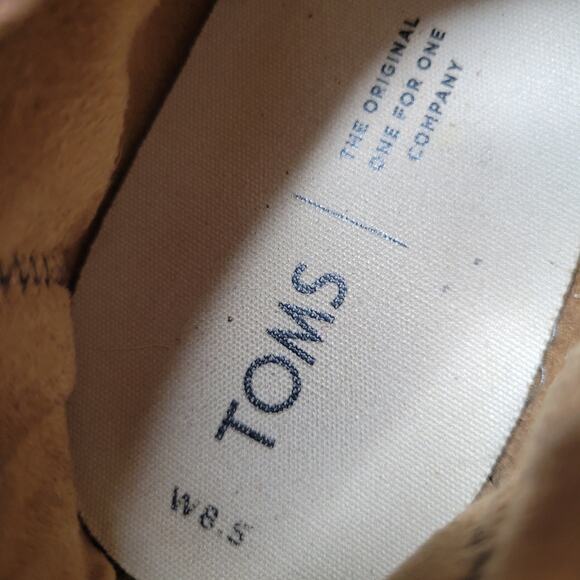 TOMS Buffalo Check Plaid Wool Chukka Ankle Boots LaceUp Red Black Womens✨️8.5 - Picture 7 of 12